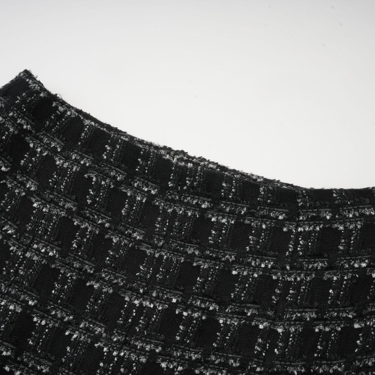 Serena Skirt & Top Set Black Tweed Crystal Check Matching Outfit