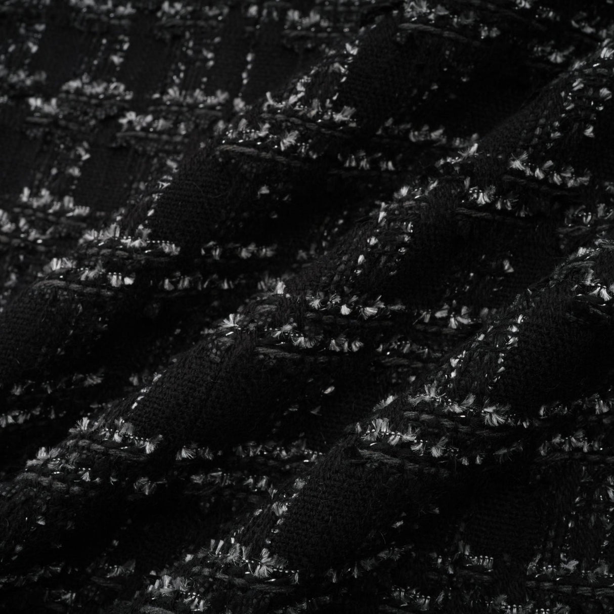 Serena Skirt & Top Set Black Tweed Crystal Check Matching Outfit