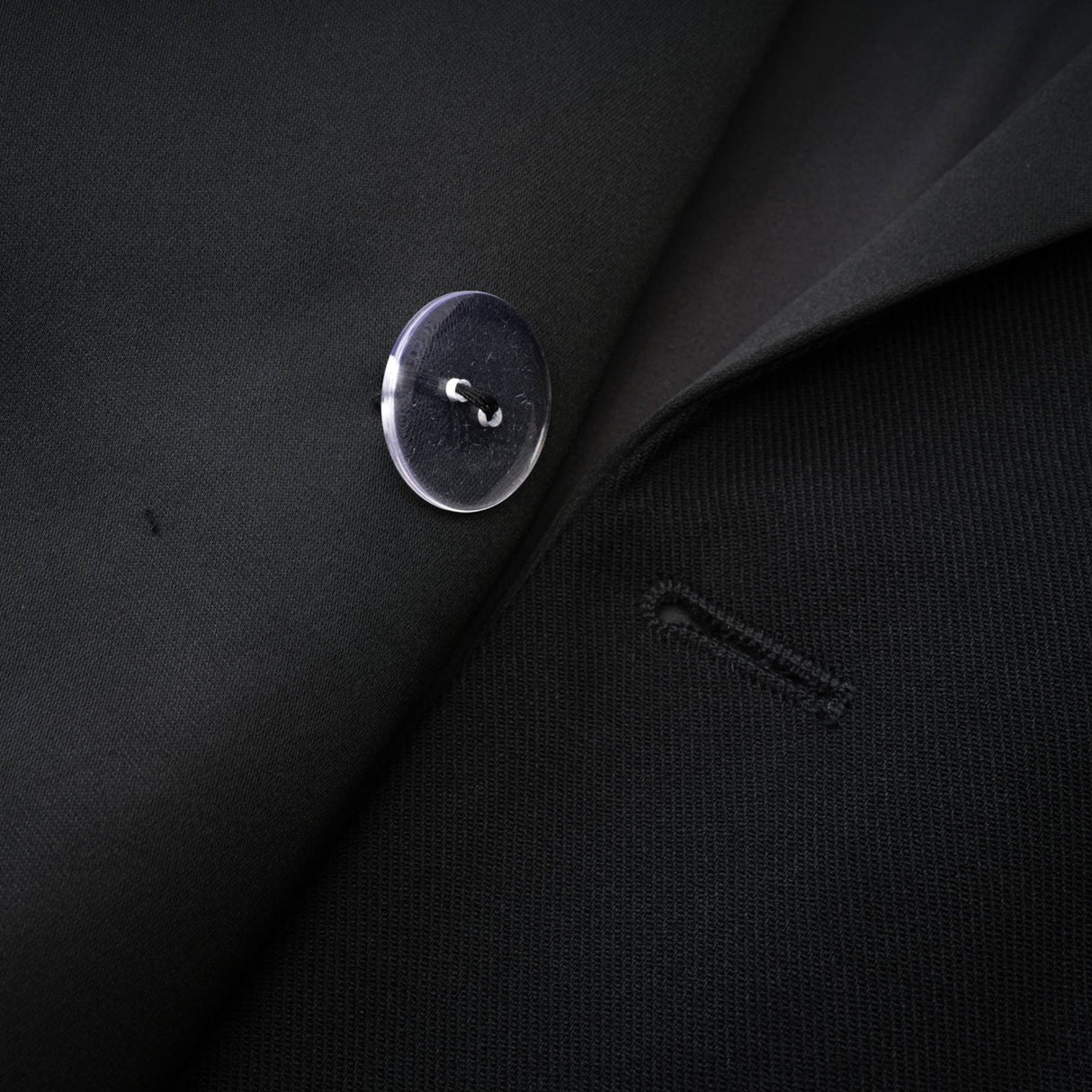 Serenity Coat Black Double Breasted Long Wool Blend