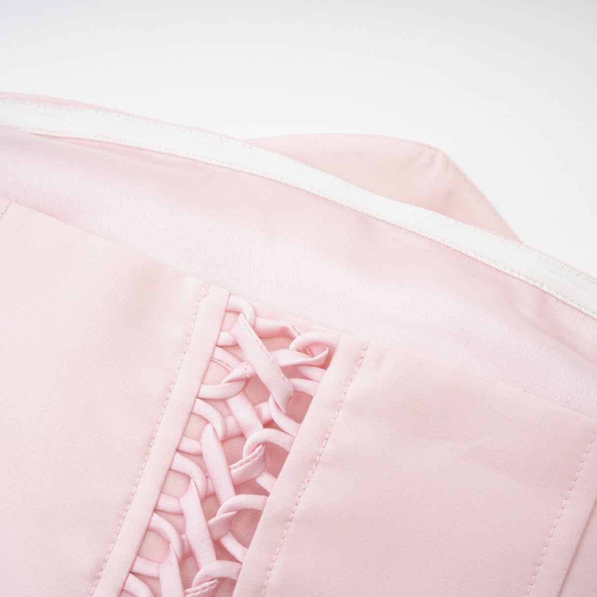 Serenity Midi Dress Pink Faux Flower Off Shoulder Style