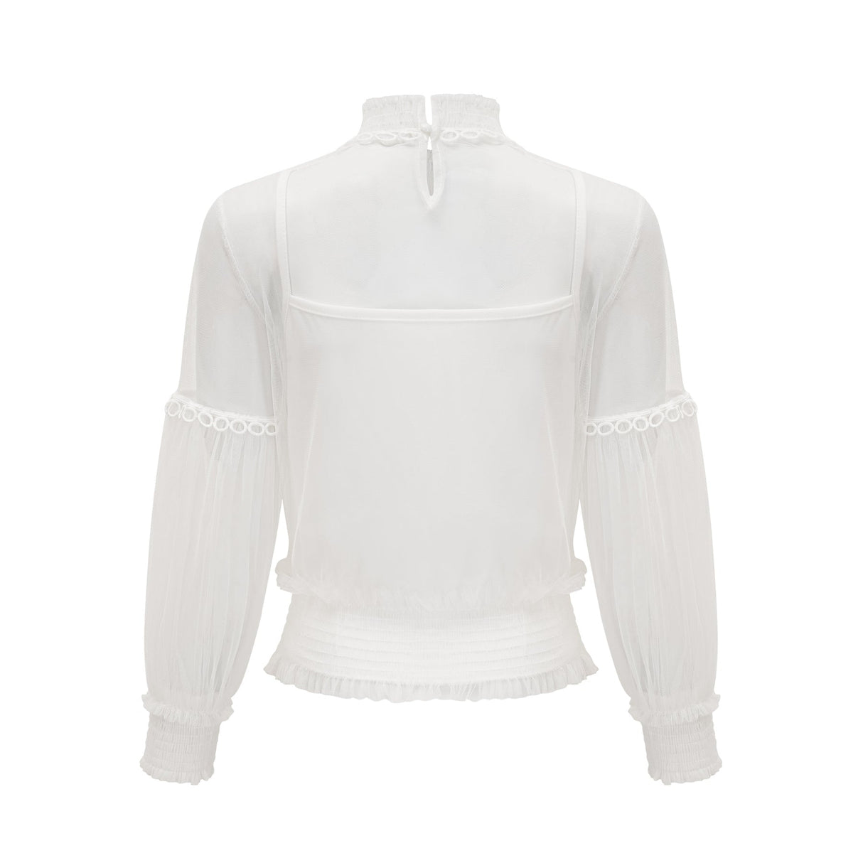 Shiloh Floral Top with Mesh Paneling