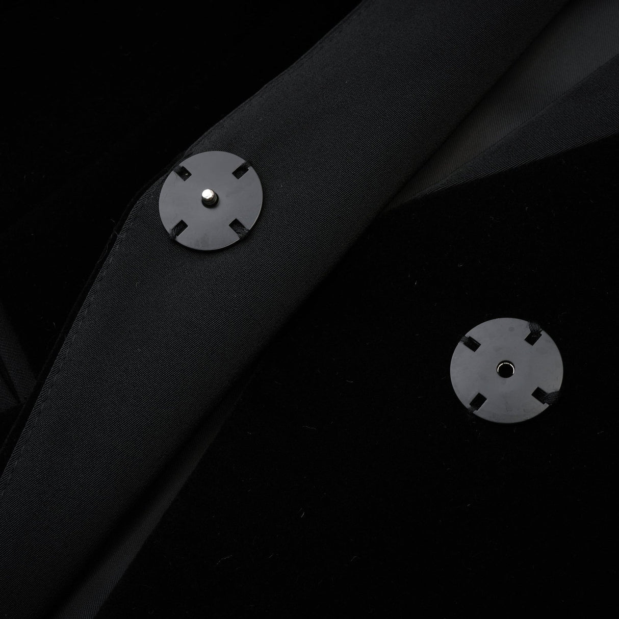 Silvana Jacket Black Panelled VNeck Waist Tightened