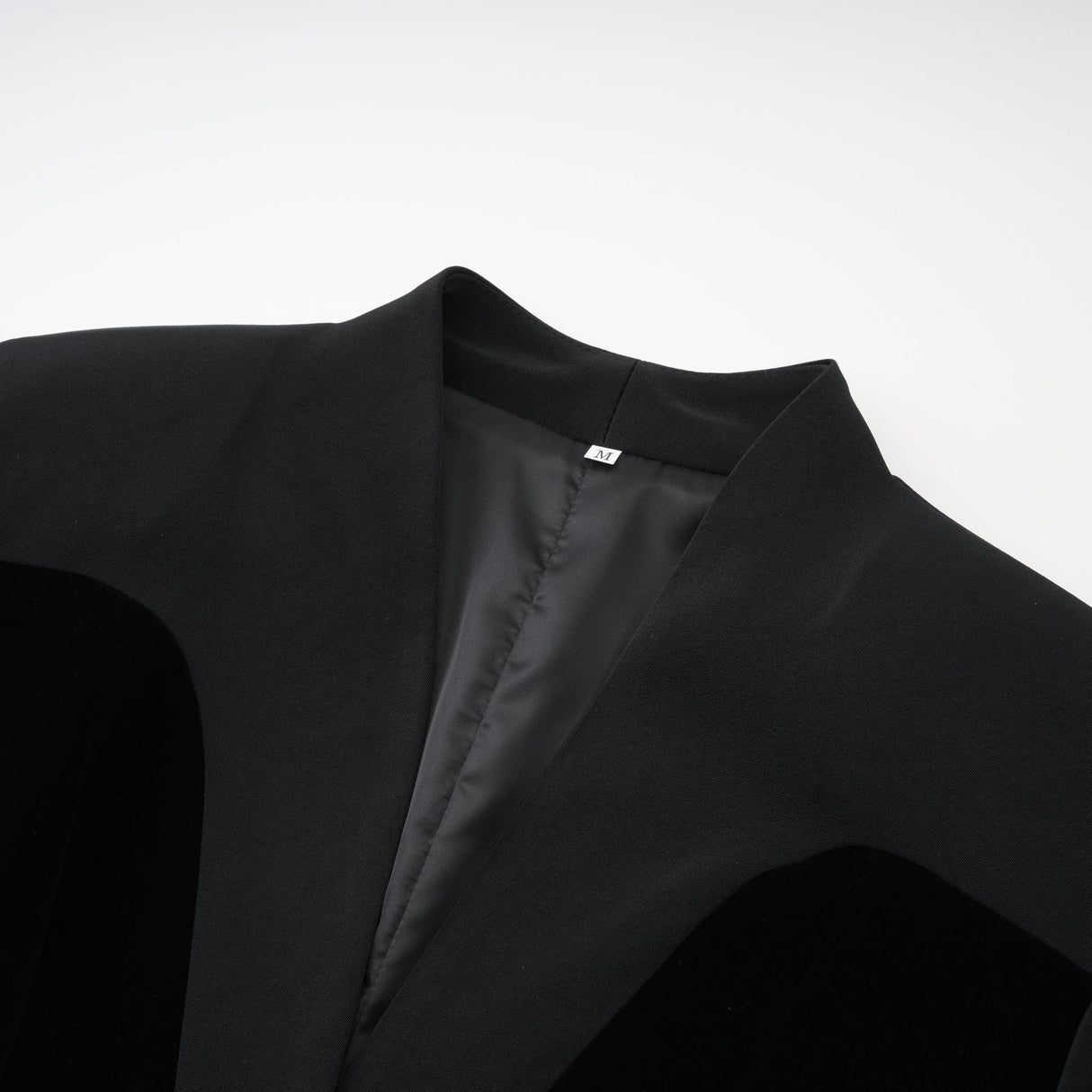 Silvana Jacket Black Panelled VNeck Waist Tightened