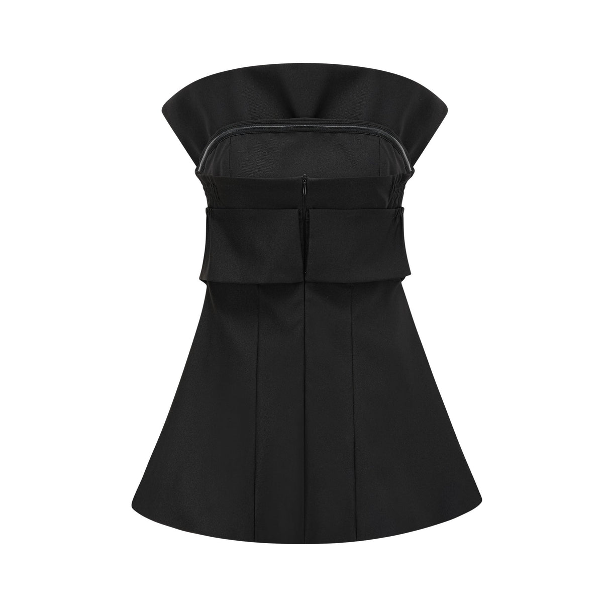 Simona Mini Dress Simona Off Shoulder Black Bowknot Pleated