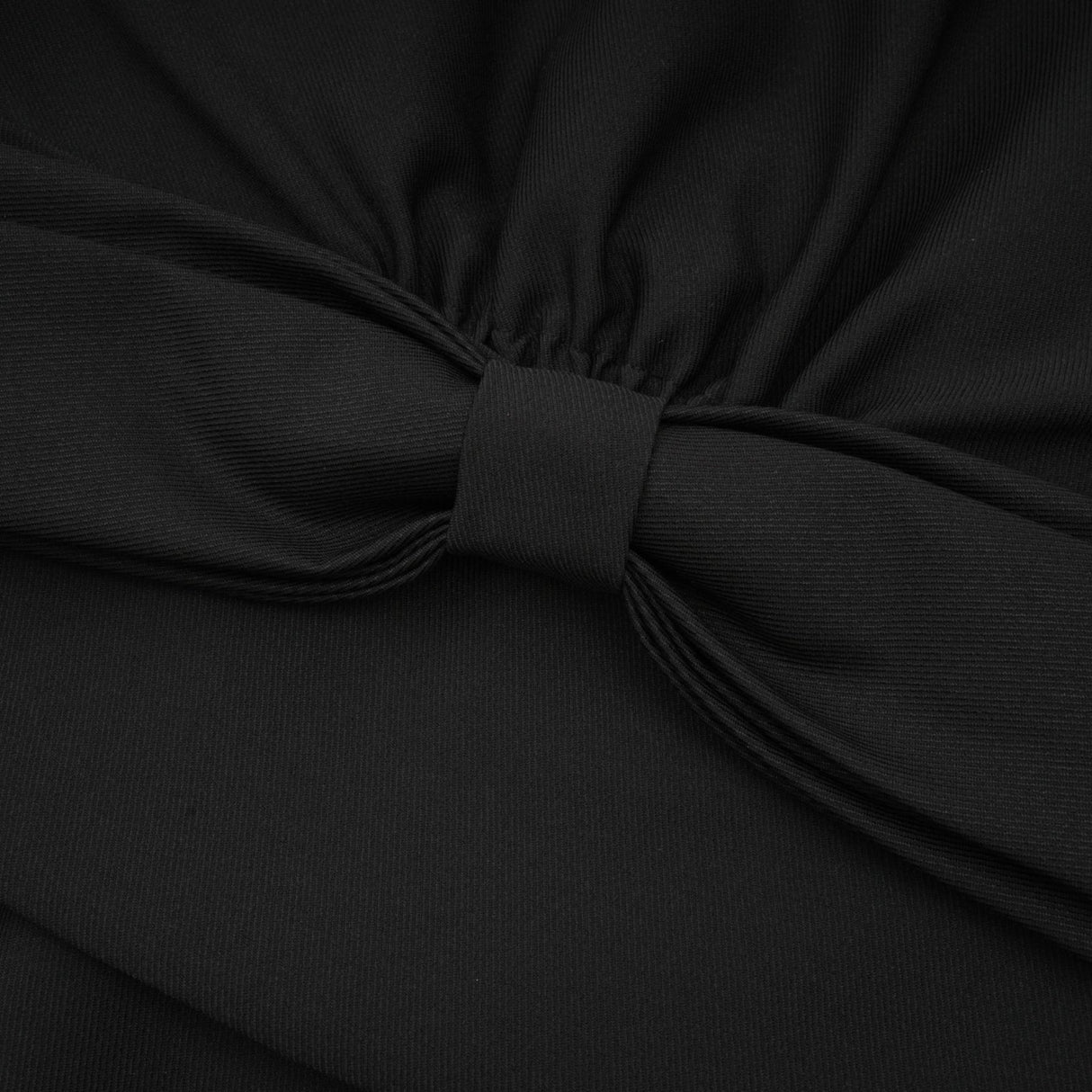 Simona Mini Dress Simona Off Shoulder Black Bowknot Pleated