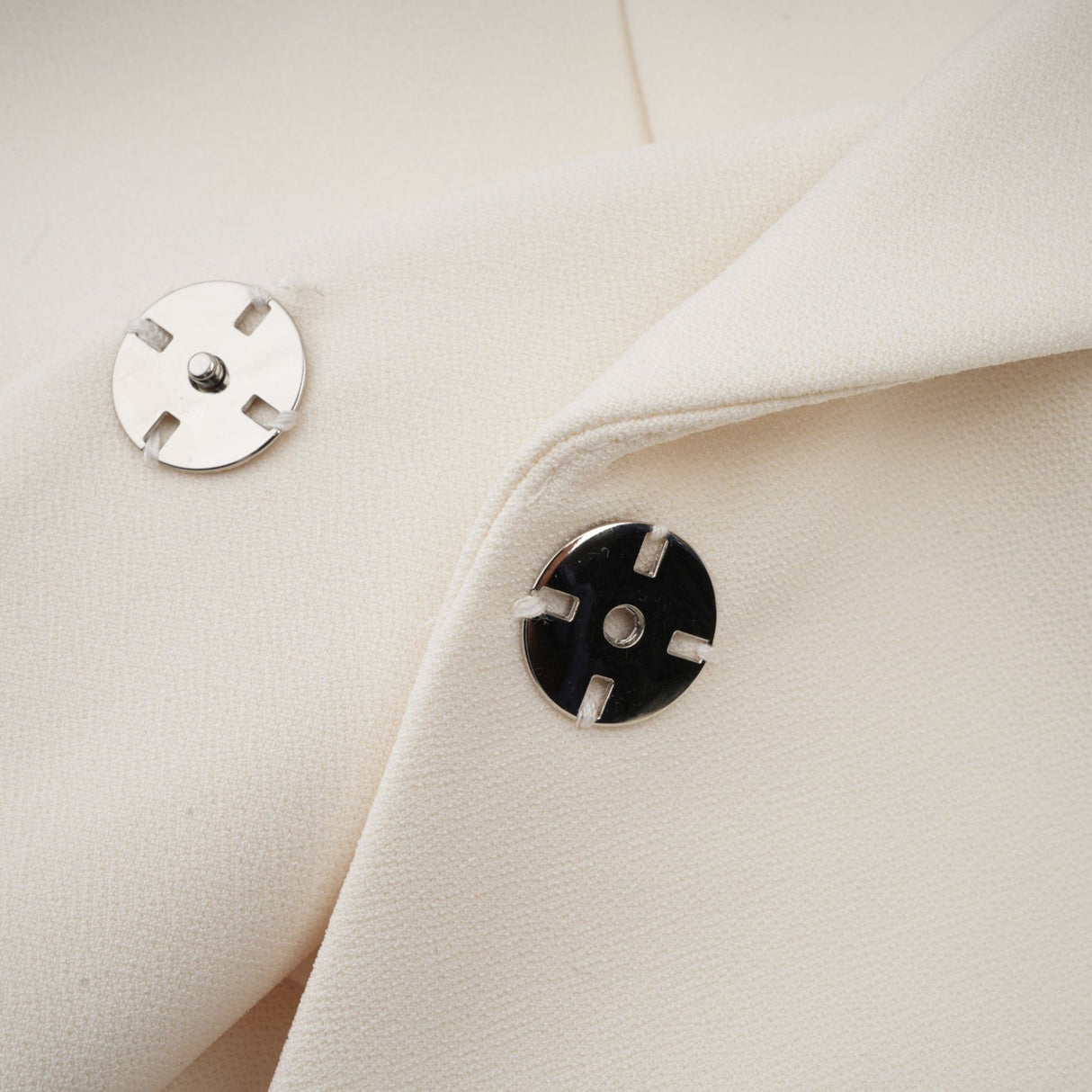 Simonetta Blazer & Skirt Feather Hem White Blazer