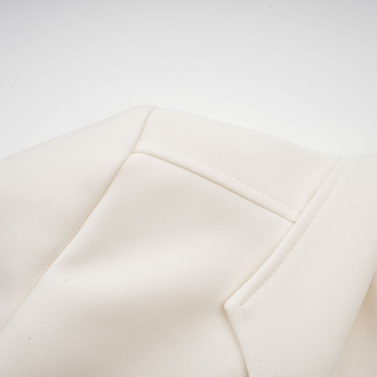 Simonetta Blazer & Skirt Feather Hem White Blazer