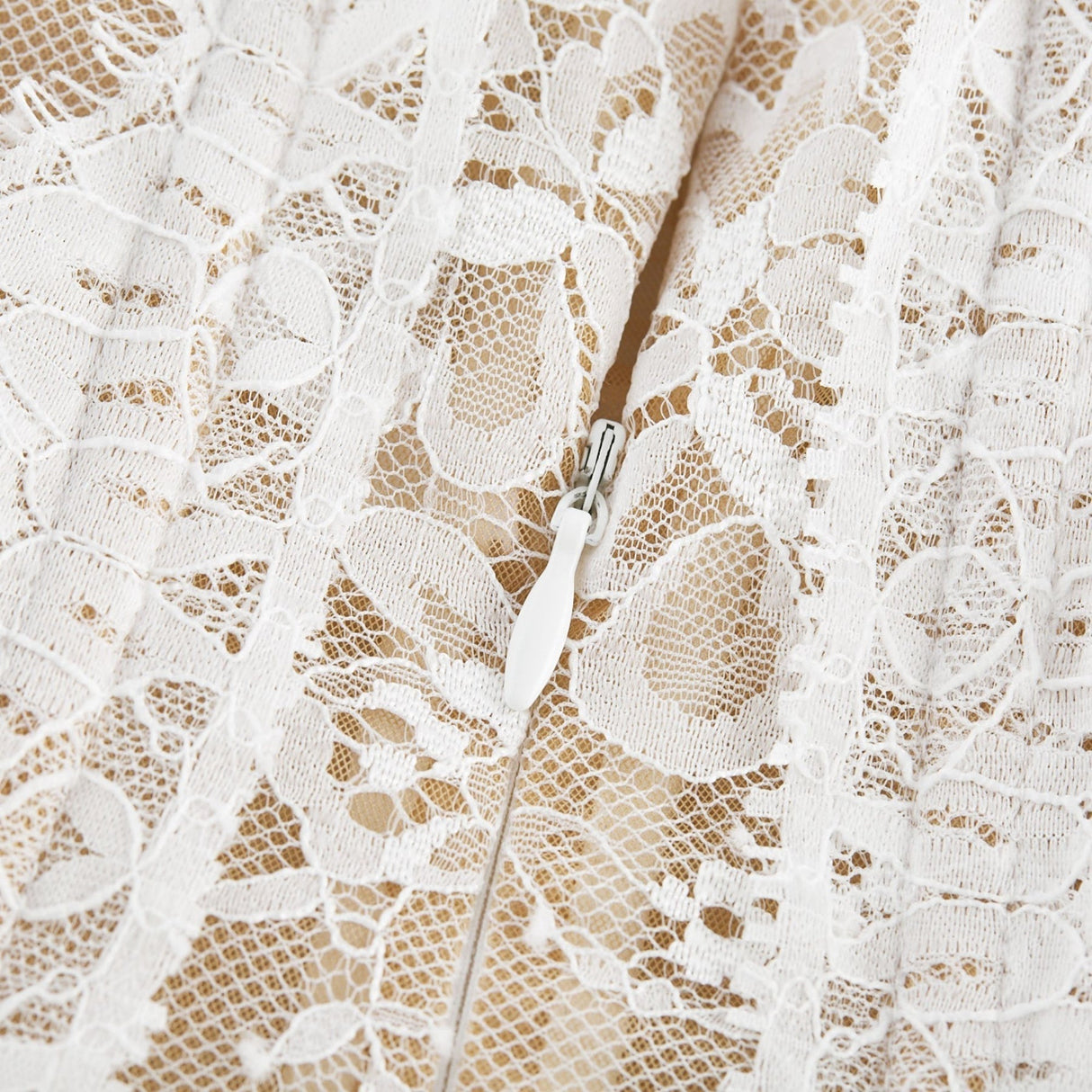 Simonetta Mini Dress Simonetta Lace Trim Puff Sleeve White Flounce