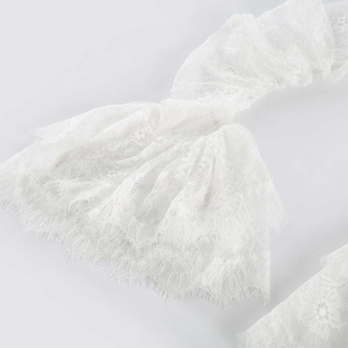 Simonetta Mini Dress Simonetta Lace Trim Puff Sleeve White Flounce