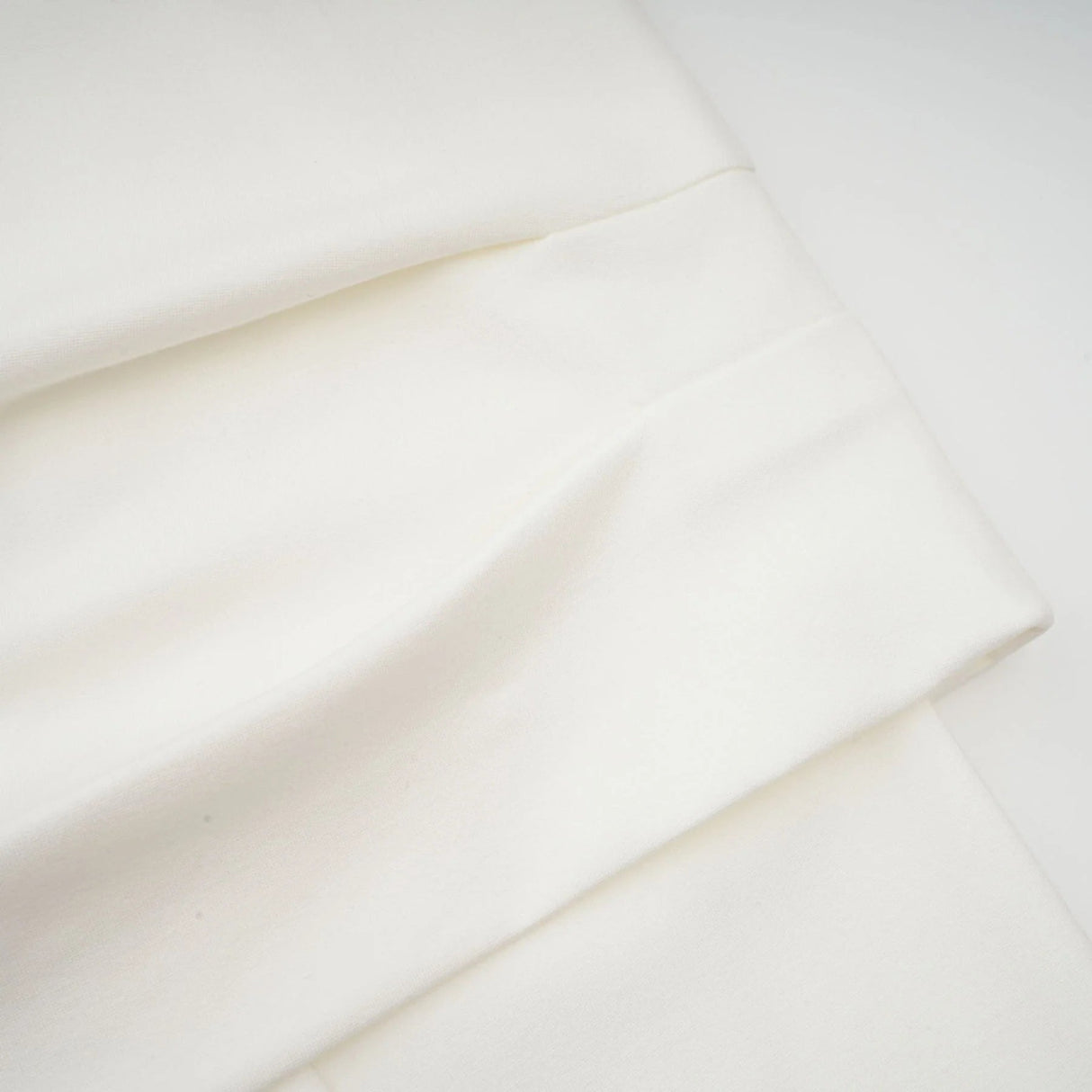 Skye Cropped Top White Ruched Off - shoulder Long Sleeves