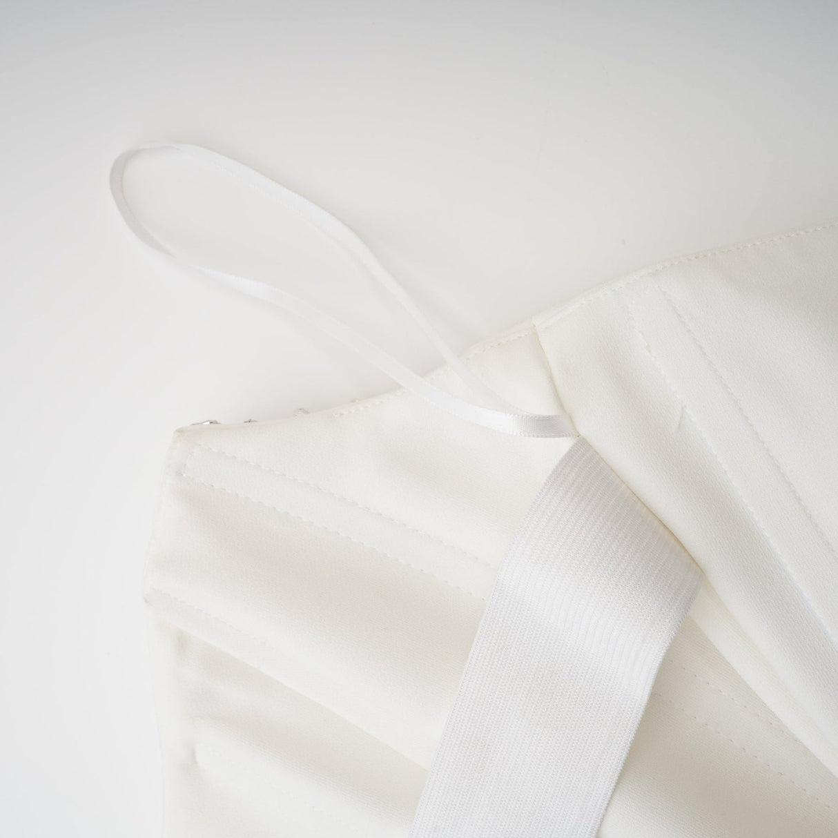 Skye Midi Dress White Off Shoulder Embellished Zip Fastening