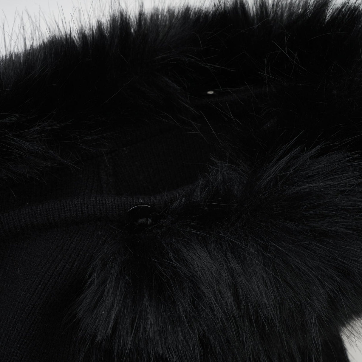 Skylar Dress Black Off - Shoulder Faux - Fur Mini