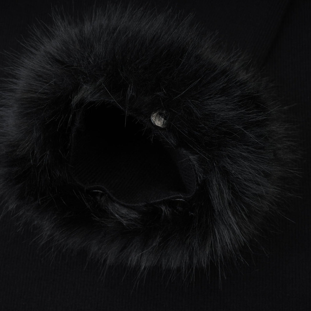 Skylar Dress Black Off - Shoulder Faux - Fur Mini