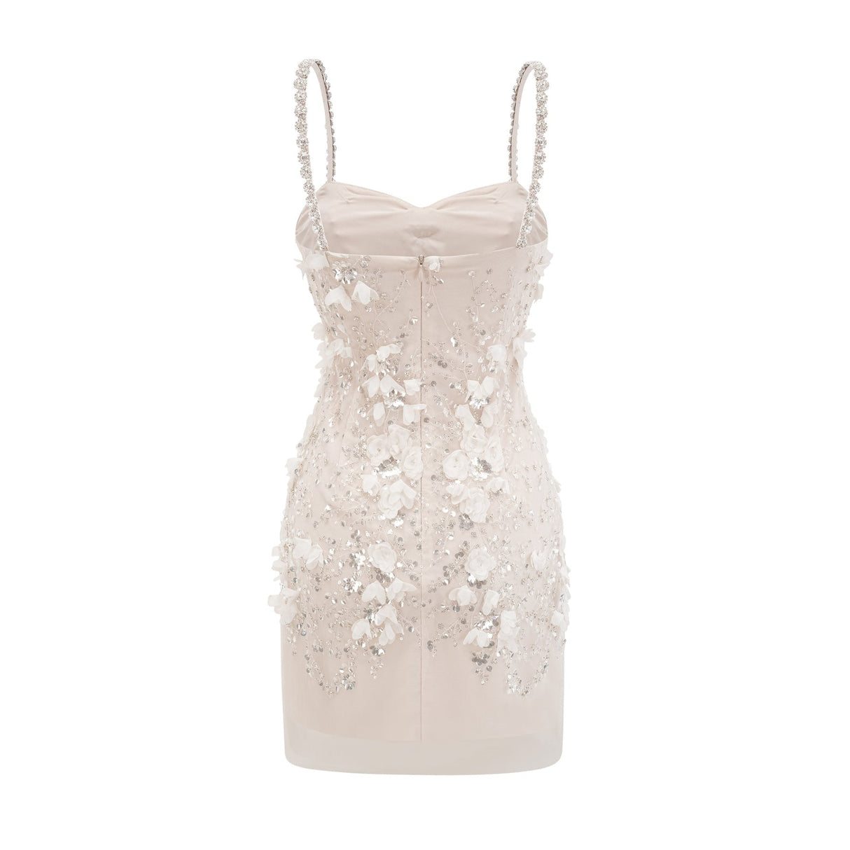 Sloan Sequin Mini Dress in Pink with Bowknot Detailing