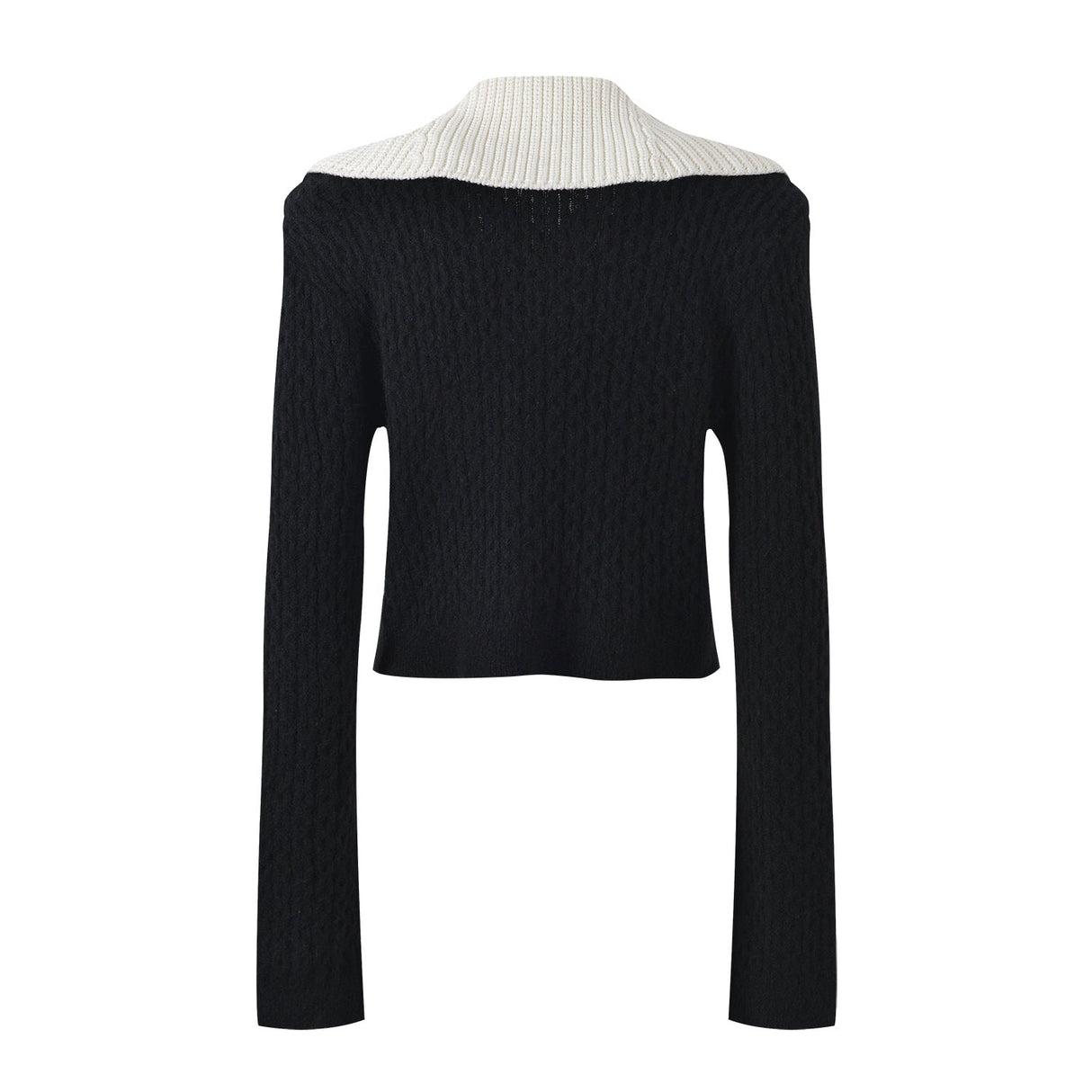 Sophia Jacket & Skirt Set - Elegant Ribbed Knit - Tailored Fit - Contrasting Accents - Gold Buttons - Versatile Style