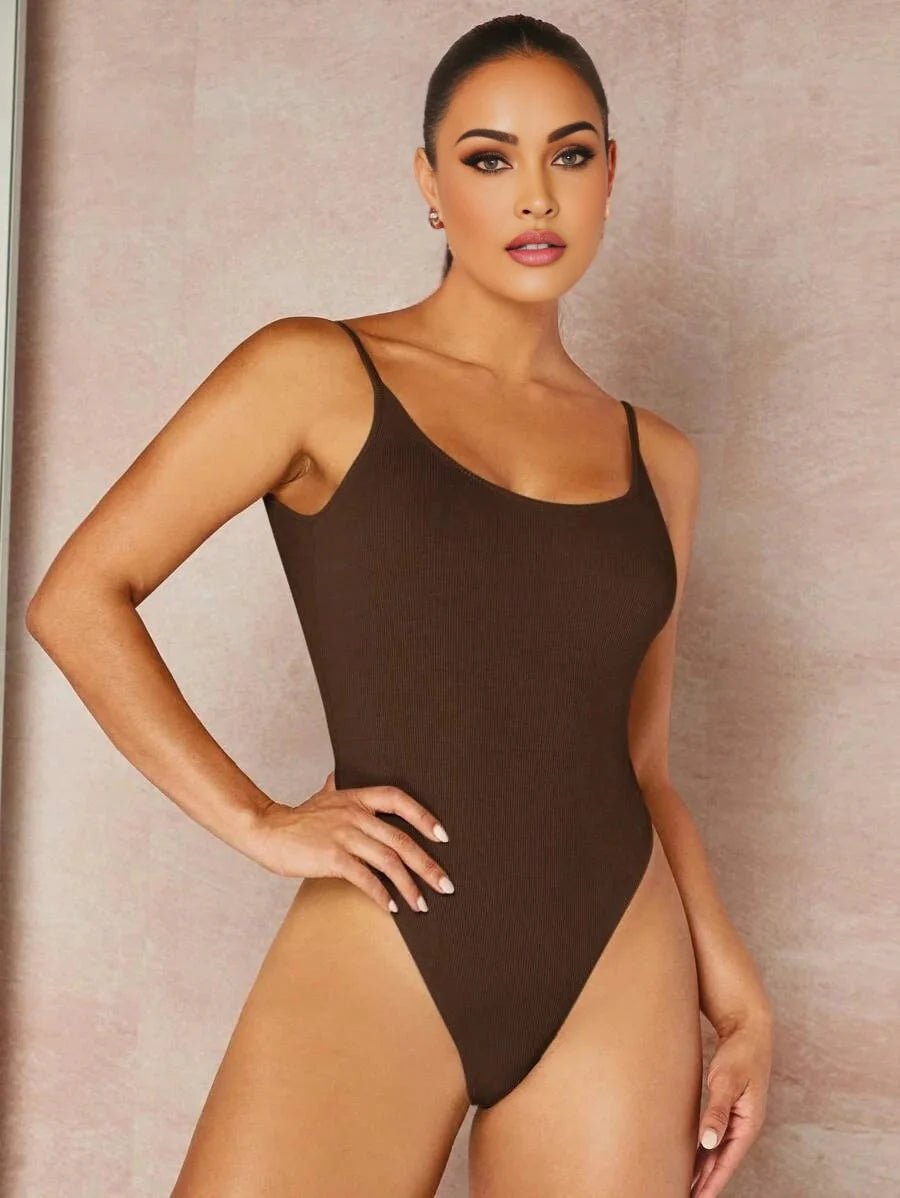 Stefania Bodysuit - High Stretch Fabric - Slim Fit - Sleeveless Length - Natural Waist Line (mid Waist) - Forest - Safe Fibers - Premium Quality