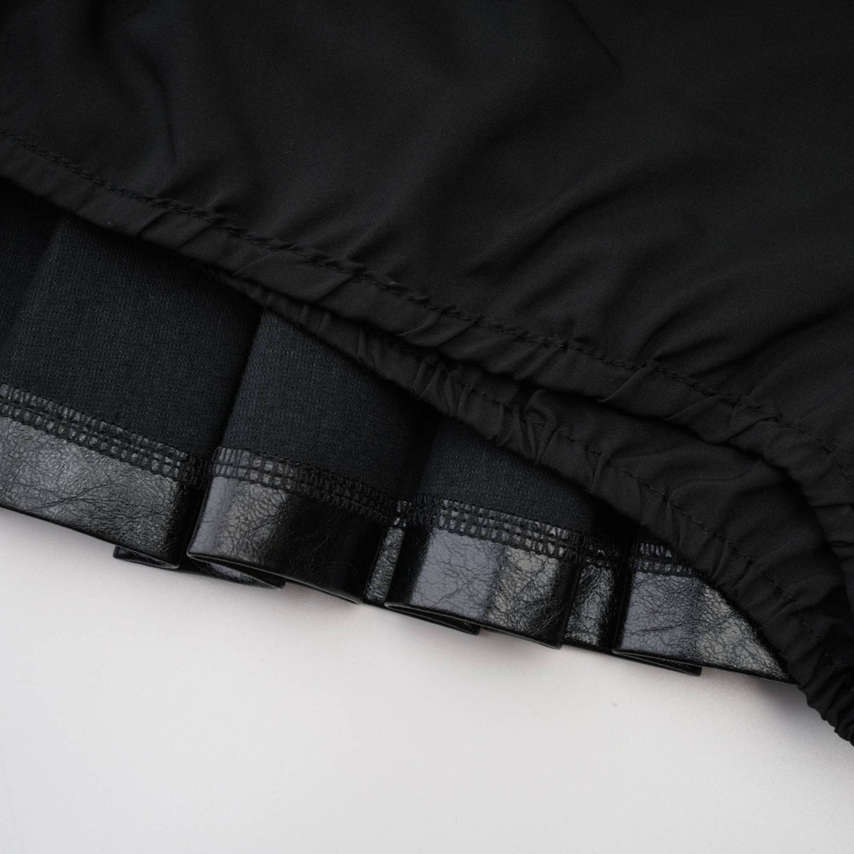 Stefania Skirt Black Belted Pleated High Rise Logo Detail