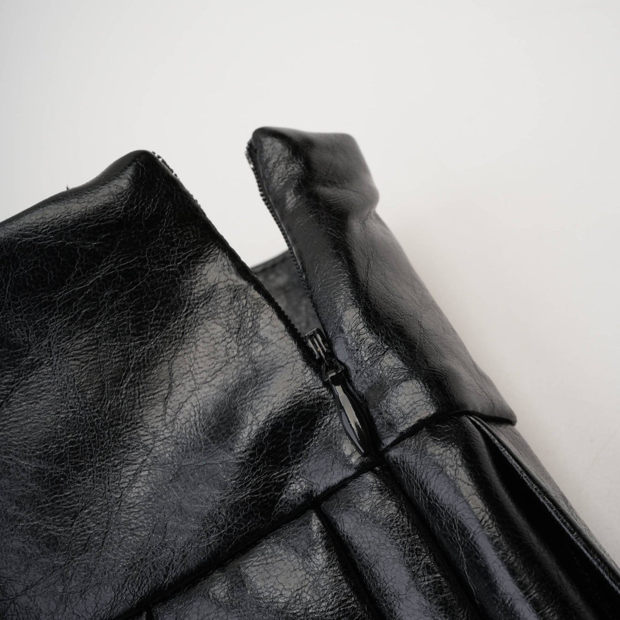 Stefania Skirt Black Belted Pleated High Rise Logo Detail