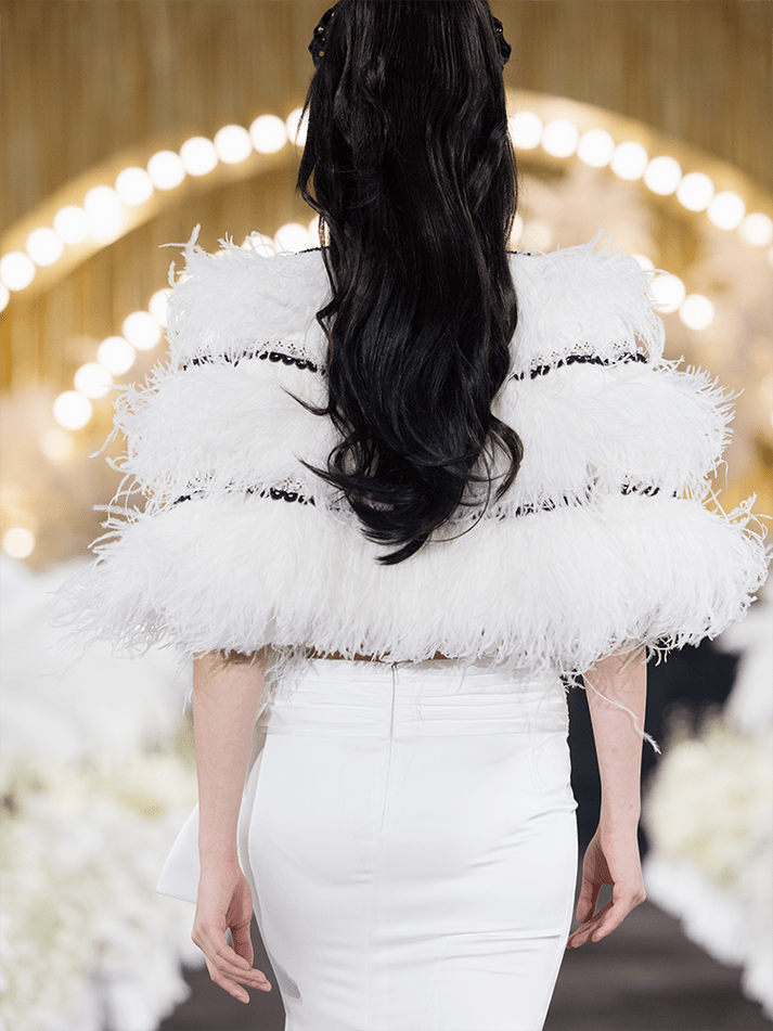 Summer Dress - Sophia Asymmetric Evening - Asymmetric Neckline - Layered Hemline - Delicate Bow Detail - Lightweight Polyester