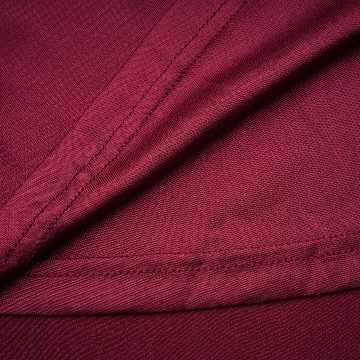 Sydney Midi Dress Red Flap Ruched Detail Long Sleeve Lined Skirt