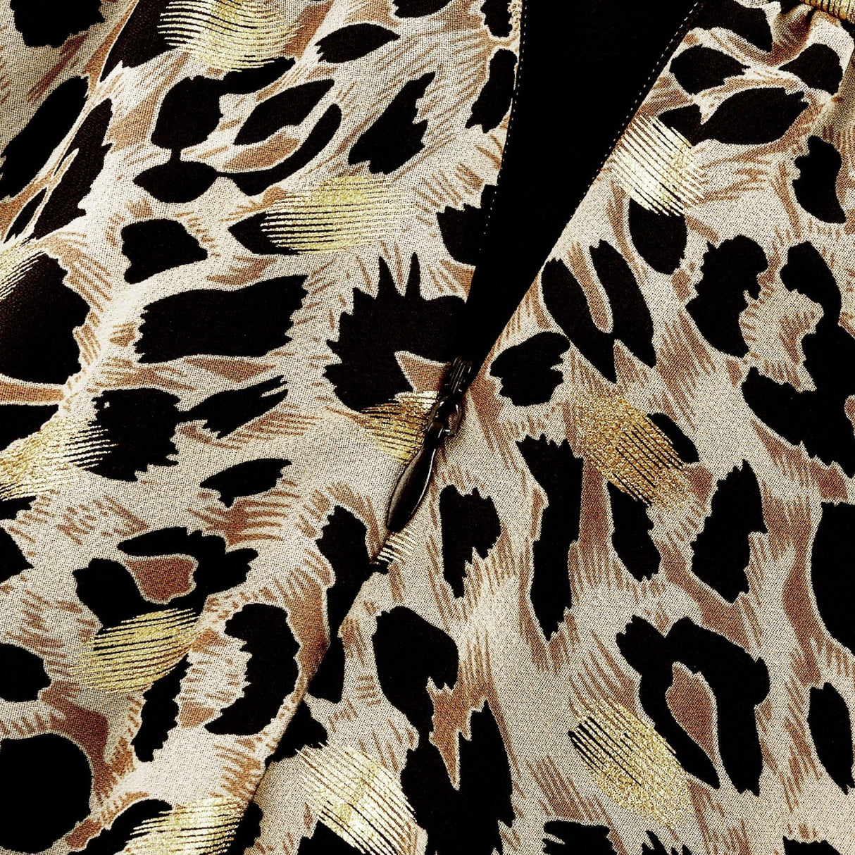 Sydney Midi Dress Yellow Leopard Print Cinched Waist