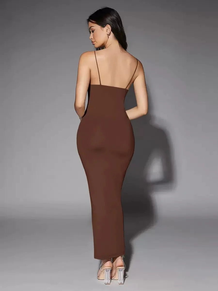 Taliyah Maxi Dress - Fit Type Slim Fit - Fabric Elasticity High Stretch - Backless - Style Refined Style - Hem Shaped Pencil - Premium Quality