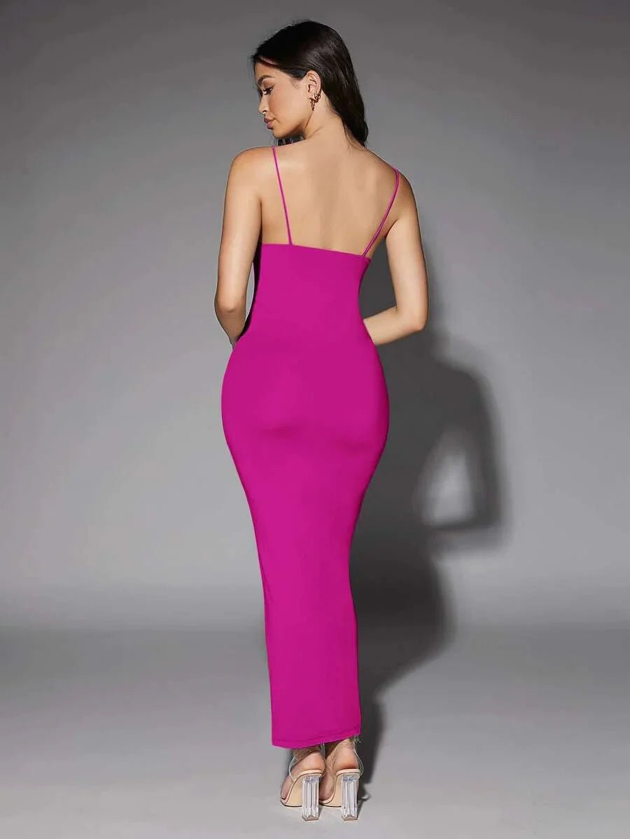 Tamara Maxi Dress - Formal & Evening Occasions - Refined Style - Slim Fit Type - High Stretch Fabric Elasticity - Sleeveless Length