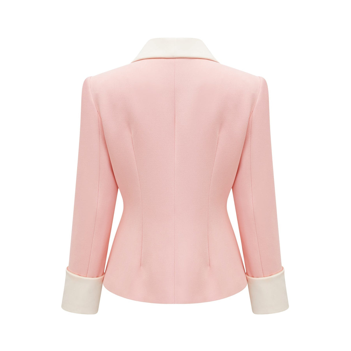 Teagan Blazer & Pants Pink White Set