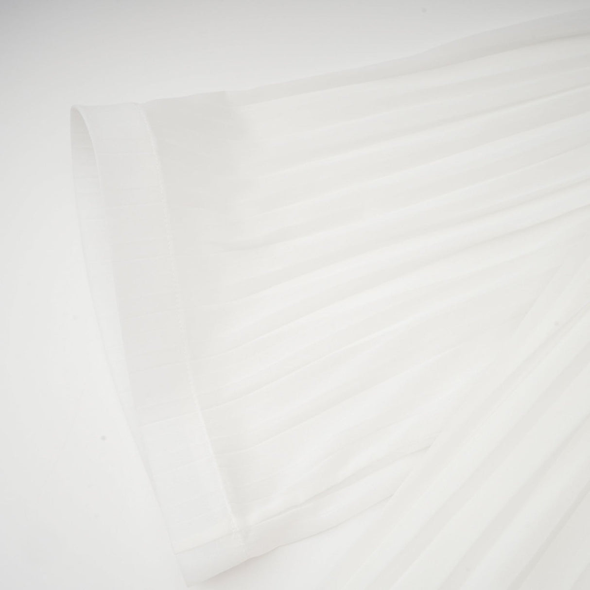 Teresina Midi Dress Flared Sleeves White Pleated ALine Hem & Belt