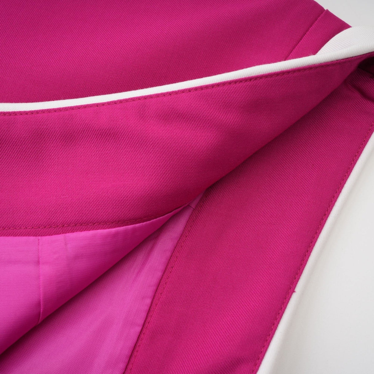 Tiziana Jacket & Skirt Pink White Pleated Set