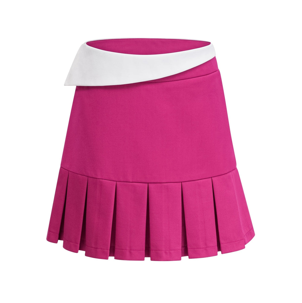 Tiziana Jacket & Skirt Pink White Pleated Set