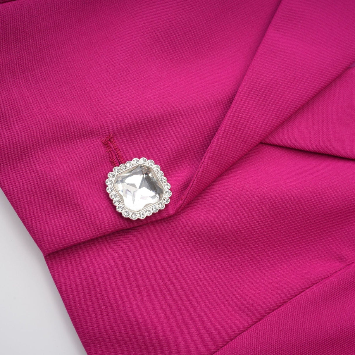 Tiziana Jacket & Skirt Pink White Pleated Set