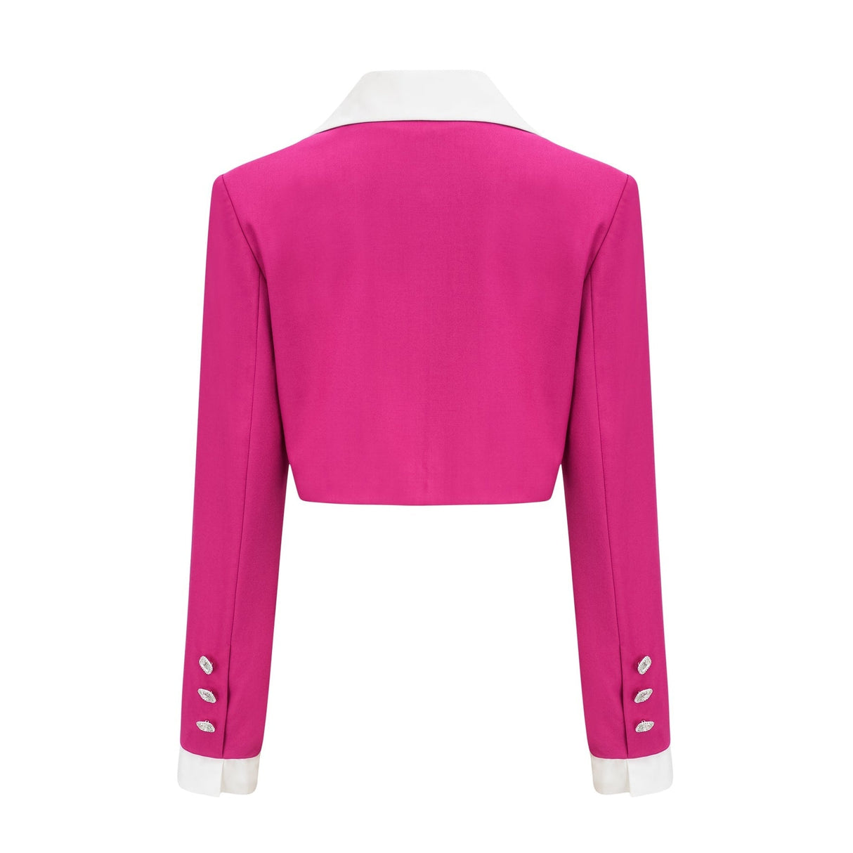 Tiziana Jacket & Skirt Pink White Pleated Set