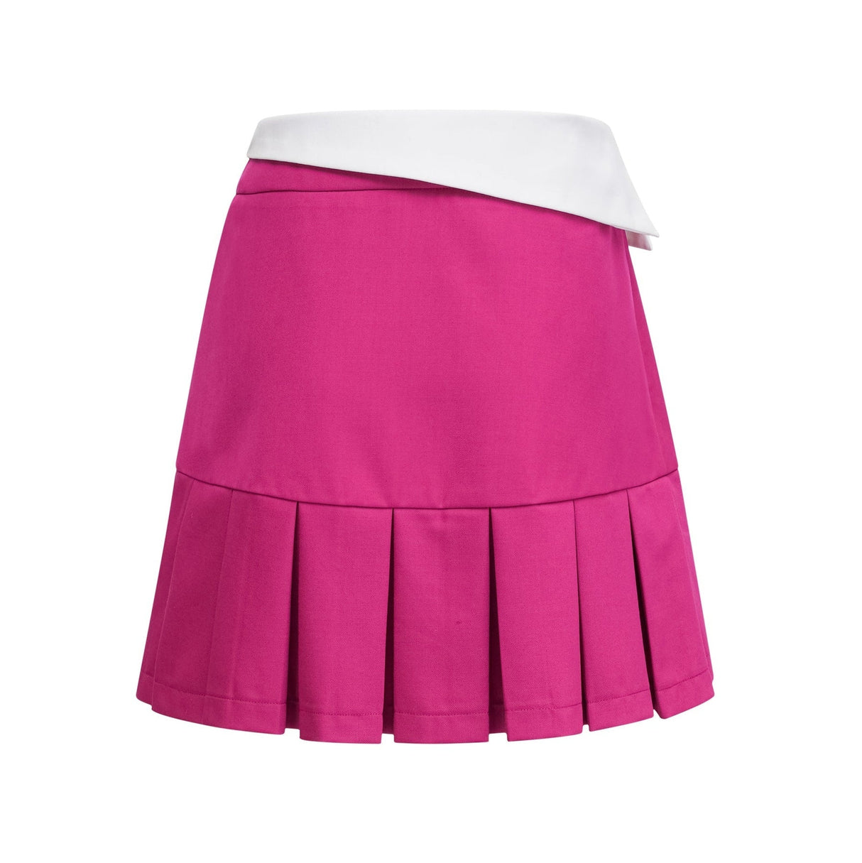 Tiziana Jacket & Skirt Pink White Pleated Set