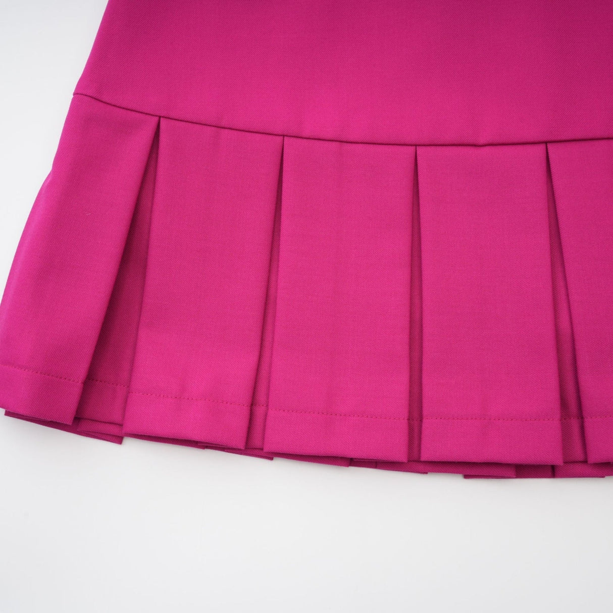 Tiziana Jacket & Skirt Pink White Pleated Set