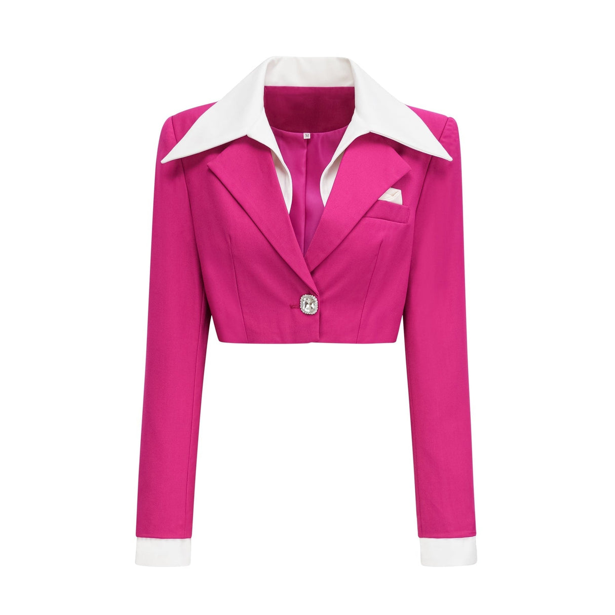 Tiziana Jacket & Skirt Pink White Pleated Set