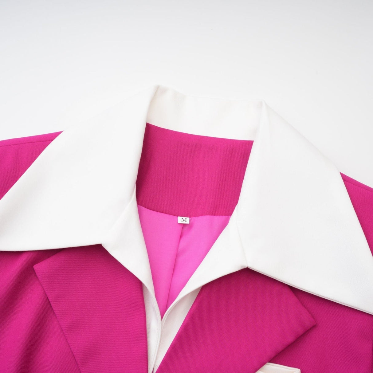 Tiziana Jacket & Skirt Pink White Pleated Set