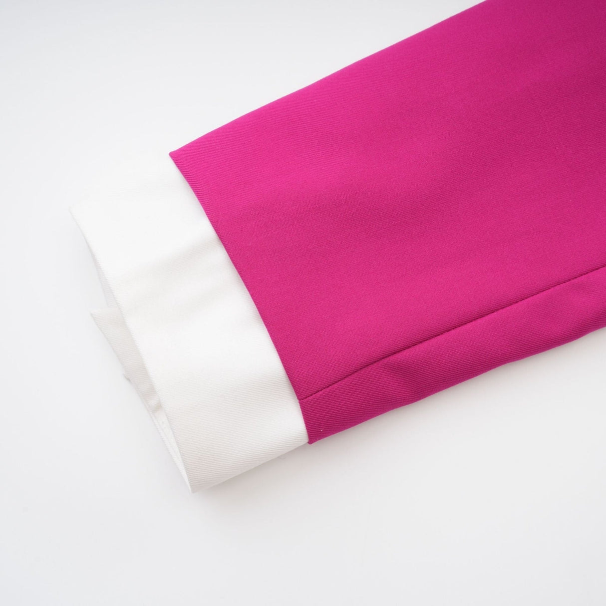 Tiziana Jacket & Skirt Pink White Pleated Set