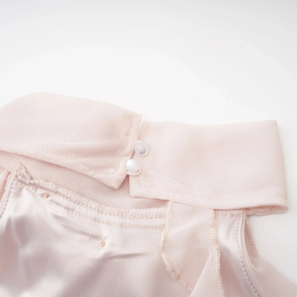 Tonia Mini Dress with High Neck and Floral Trim