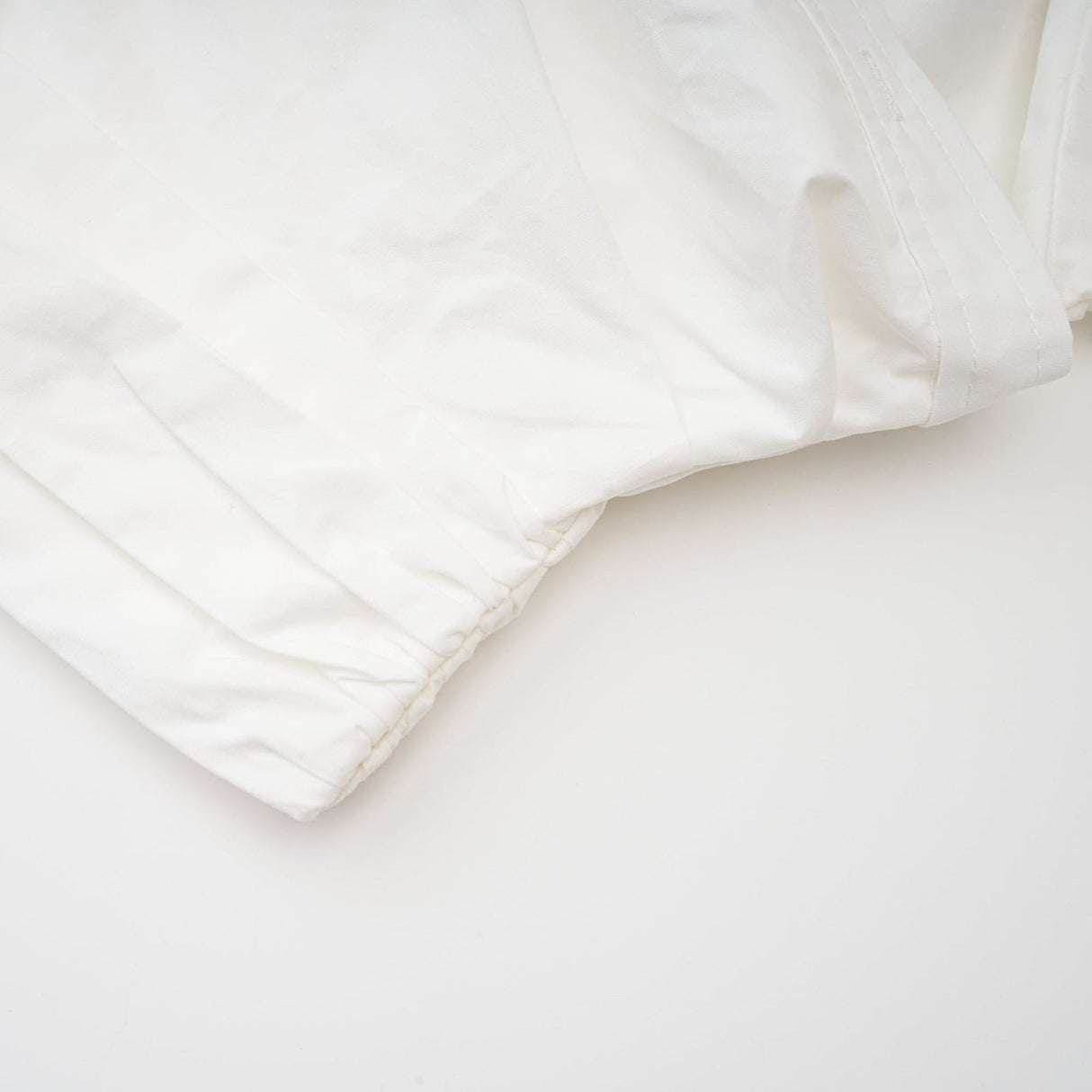 Tullia Shirt White Asymmetric Wrap Ruched Cropped & Long Sleeve