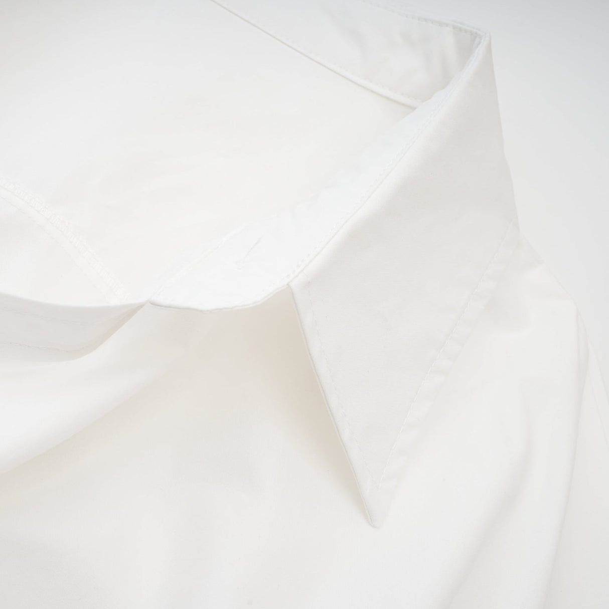 Tullia Shirt White Asymmetric Wrap Ruched Cropped & Long Sleeve