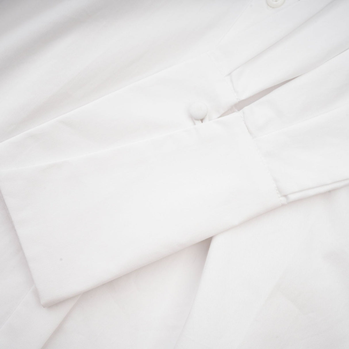 Tullia Shirt White Pleat Detail Thigh Length Self Tie