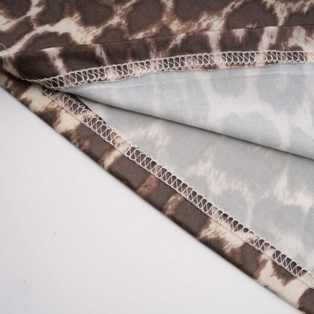 Ursula Blouse with Leopard Print Oversize Sleeves & Attached Scarf