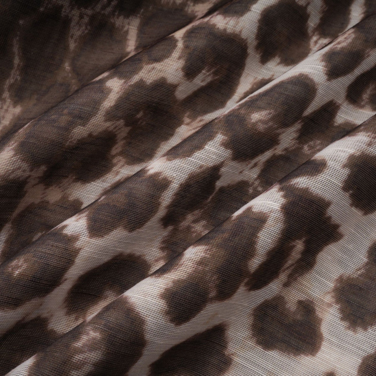 Ursula Blouse with Leopard Print Oversize Sleeves & Attached Scarf