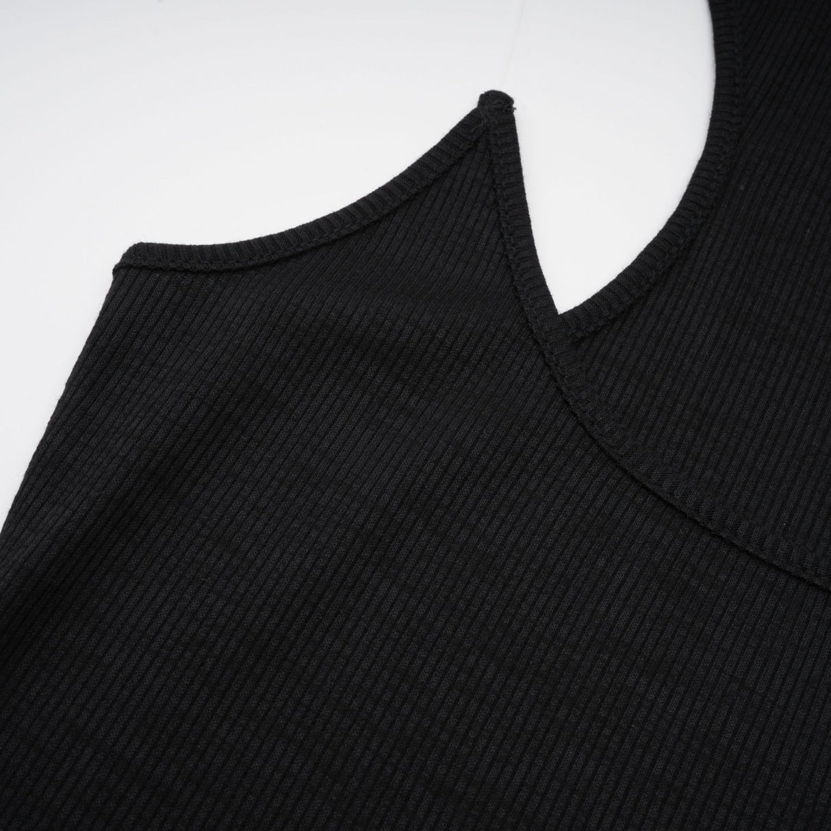 Ursula Maxi Dress in Confident Black with Transparent Straps & Low - Cut Design