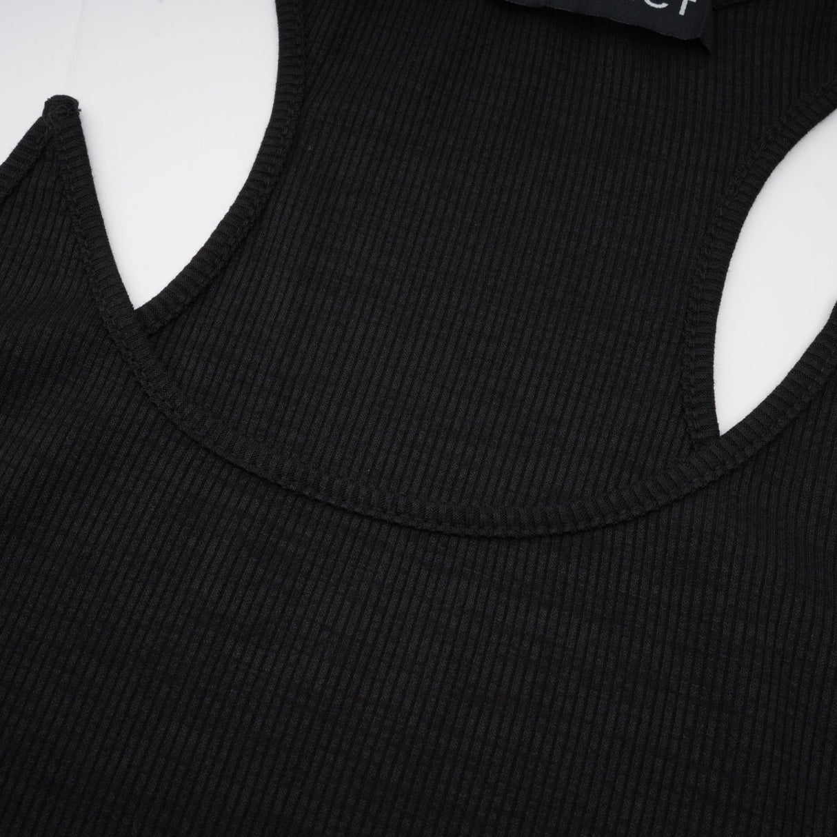 Ursula Maxi Dress in Confident Black with Transparent Straps & Low - Cut Design