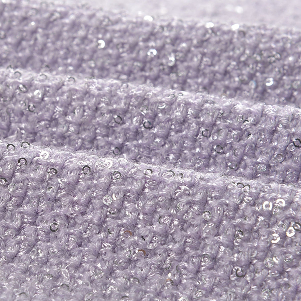 Valeriana Mini Dress Purple Sequin Crystal Embellished Pocketed