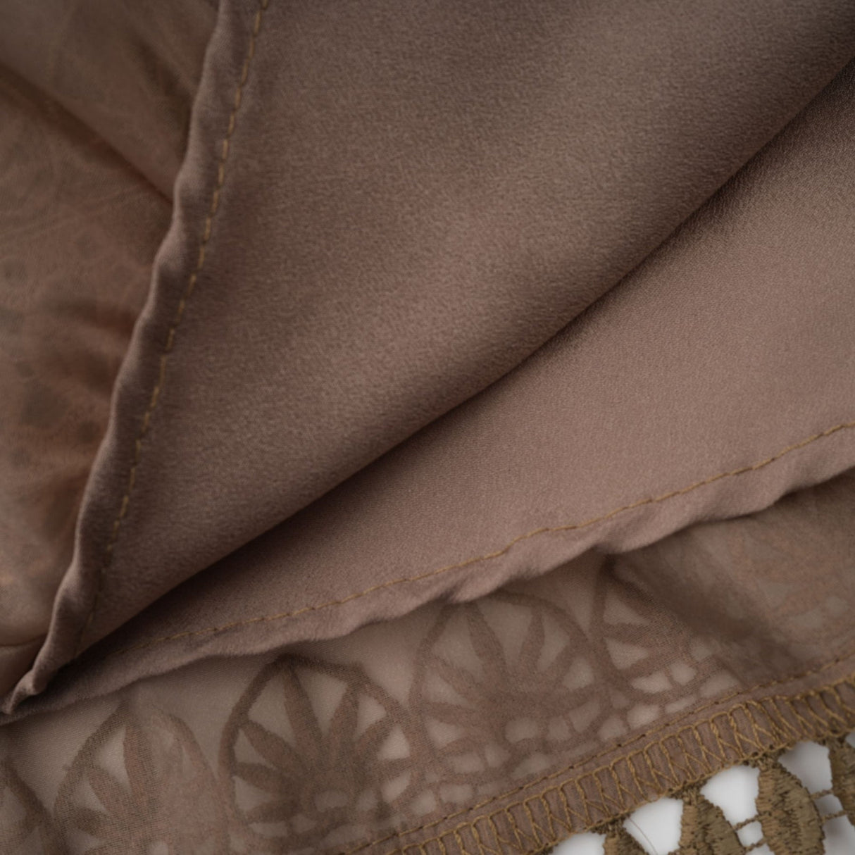 Vanessa Mini Dress Olive Green Lace Detail Flare & Layered