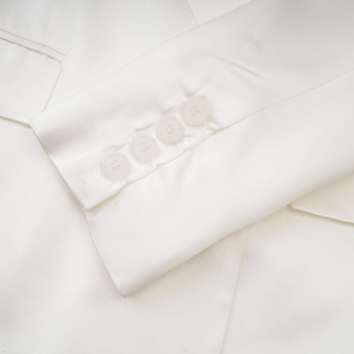 Vera Blazer White Double Breasted Shoulder Pads