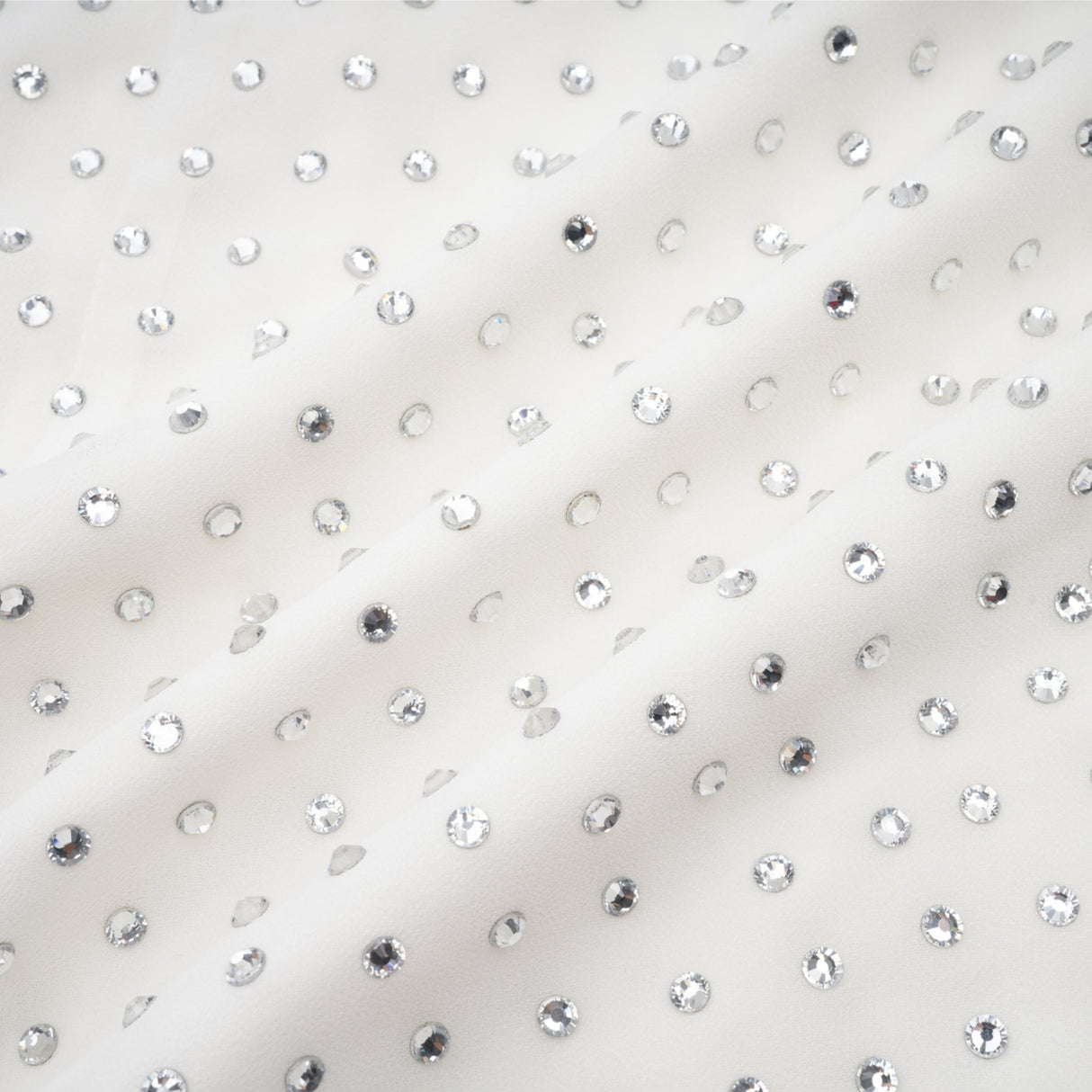 Vera Midi Dress White Crystal Bow Sleeveless Double Layer